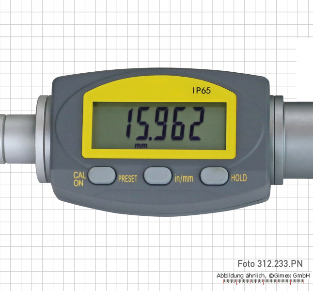 Digital three point internal micrometer,  16 - 20 mm